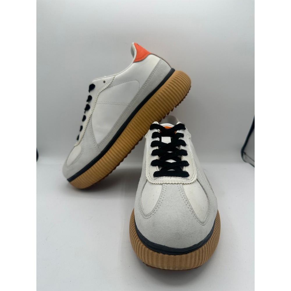 Onitsuka Tiger Delecity Unisex Sneaker 1183B874 White Habanero Mens 6 Womens 7.5
